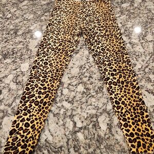 Forever 21 Juniors L High Rise Cheetah Print Leggings